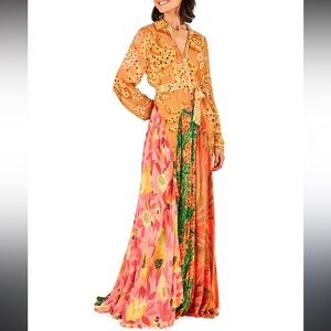 Farm Rio tropical printed maxi dress size medium